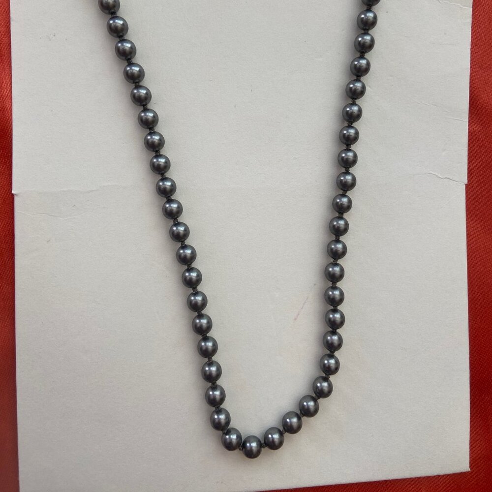 Nadri Black Pearl Necklace